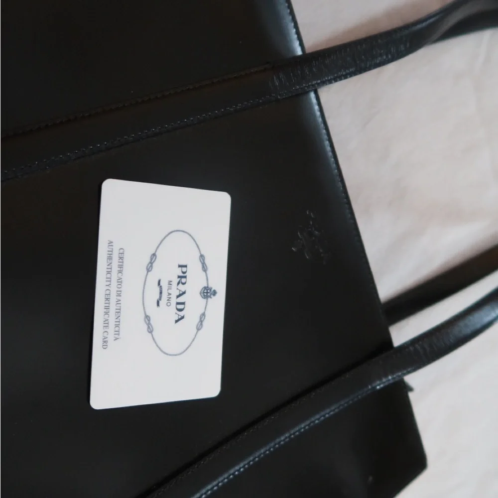 Vintage 90’s Prada Spazzolato Black Tote Bag CBK - Picture 10 of 13